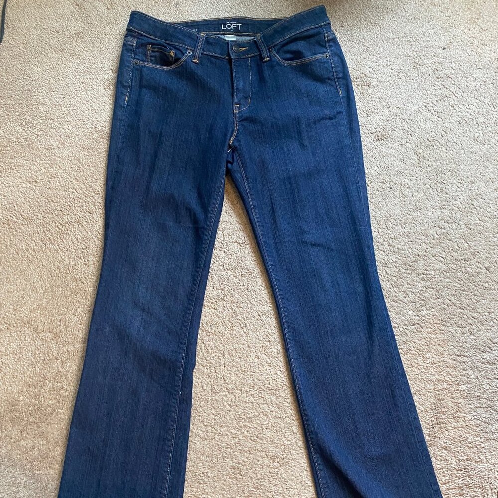 Ann Taylor Loft Dark Wash Boot cut Jeans